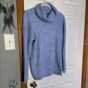 Cozy Blue Turtleneck Sweater